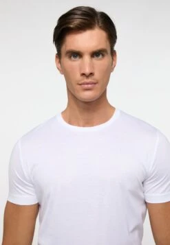 Eterna Soft Tailoring - T-Shirt Basic - Weiß 9 Eterna Soft Tailoring - T-Shirt Basic - Weiß -Eterna e8a84294f39242dfa3ff62530b635118