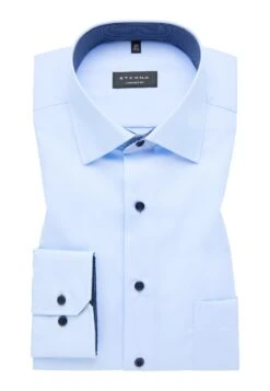 Eterna Unifarbenes Comfort Fit - Zakelijk Overhemd - Himmelblau -Eterna e8df673698814961847ed6666e2c00dc