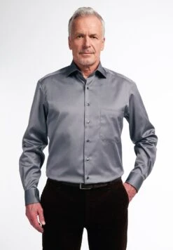Eterna Langarm Comfort Fit - Zakelijk Overhemd - Steingrau
