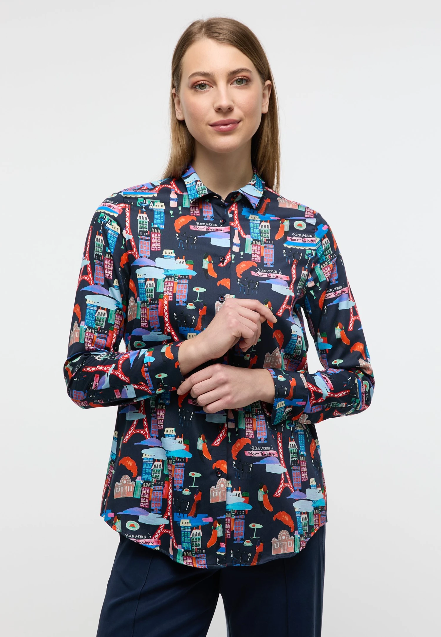 Eterna Classic Fit - Overhemd - Navy 3 Eterna Classic Fit - Overhemd - Navy