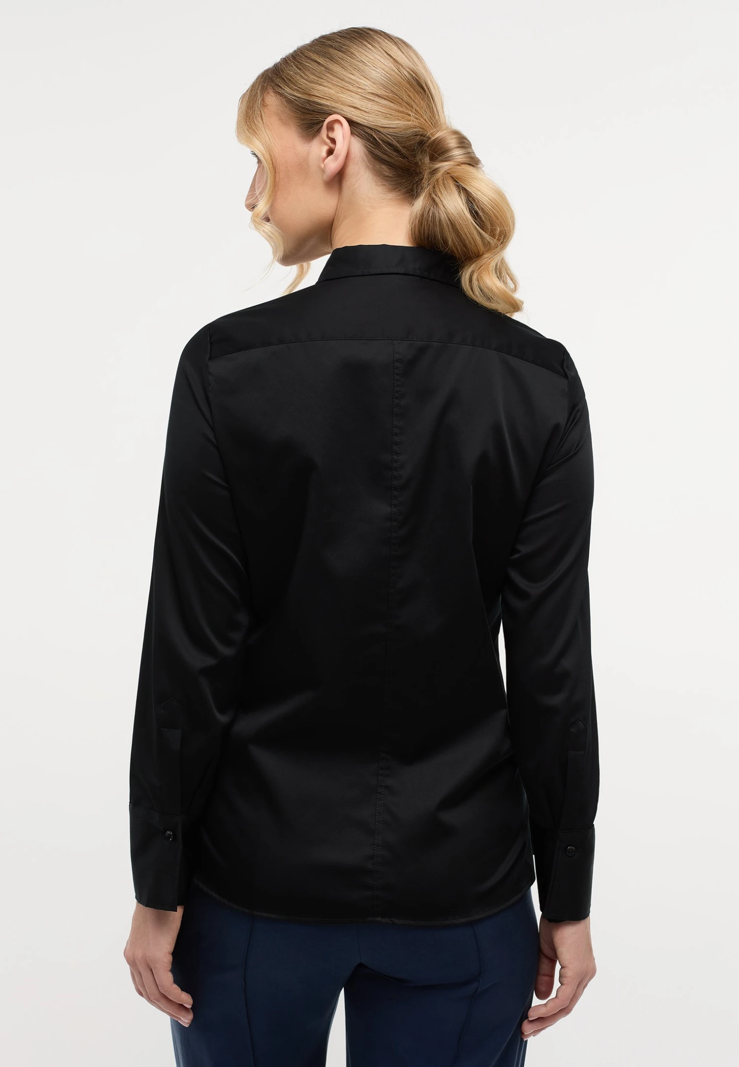 Eterna Classic Fit - Overhemdblouse - Schwarz 4 Eterna Classic Fit - Overhemdblouse - Schwarz - Afbeelding 2