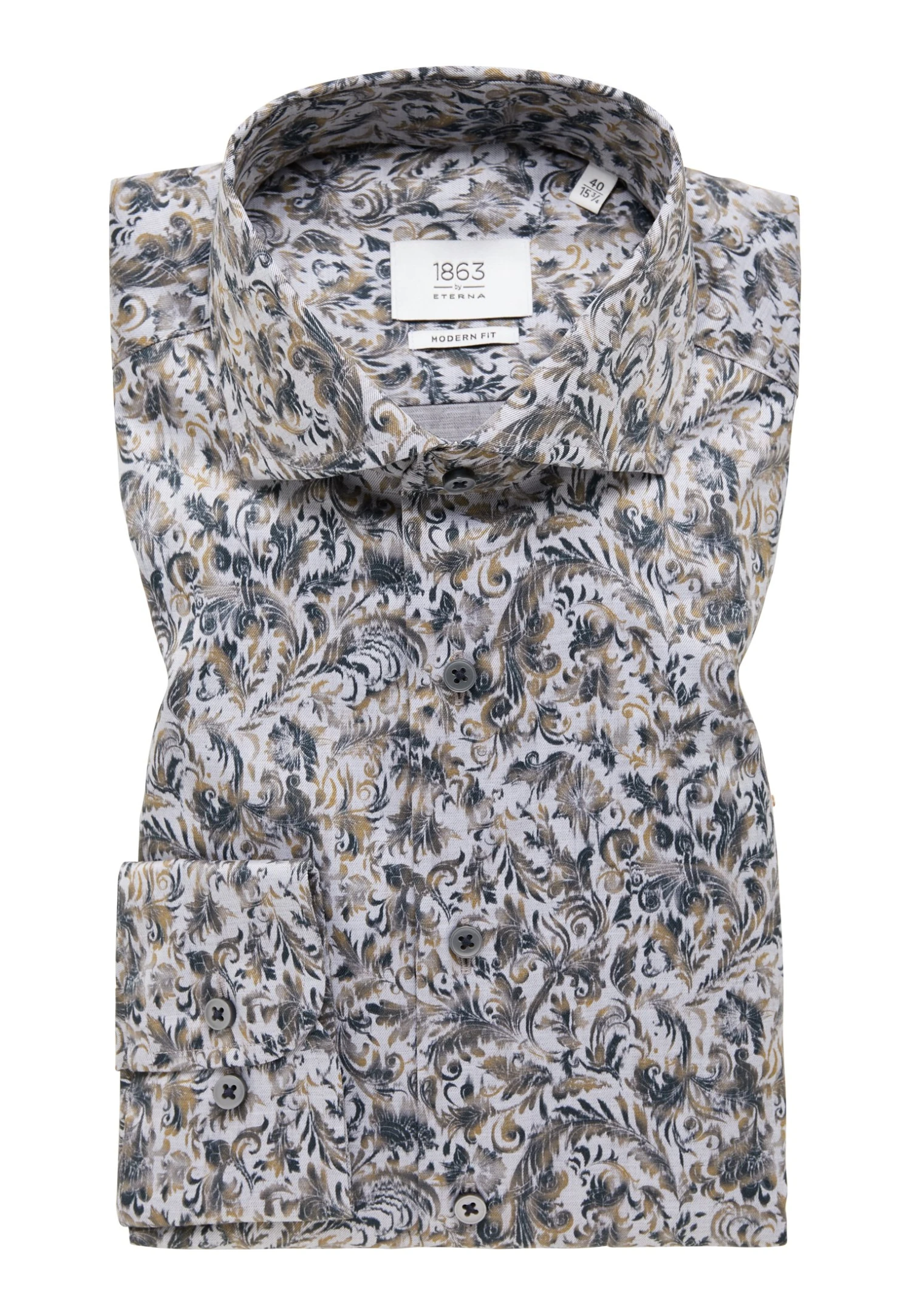 Eterna Modern Fit - Overhemd - Gelb 8 Eterna Modern Fit - Overhemd - Gelb - Afbeelding 6