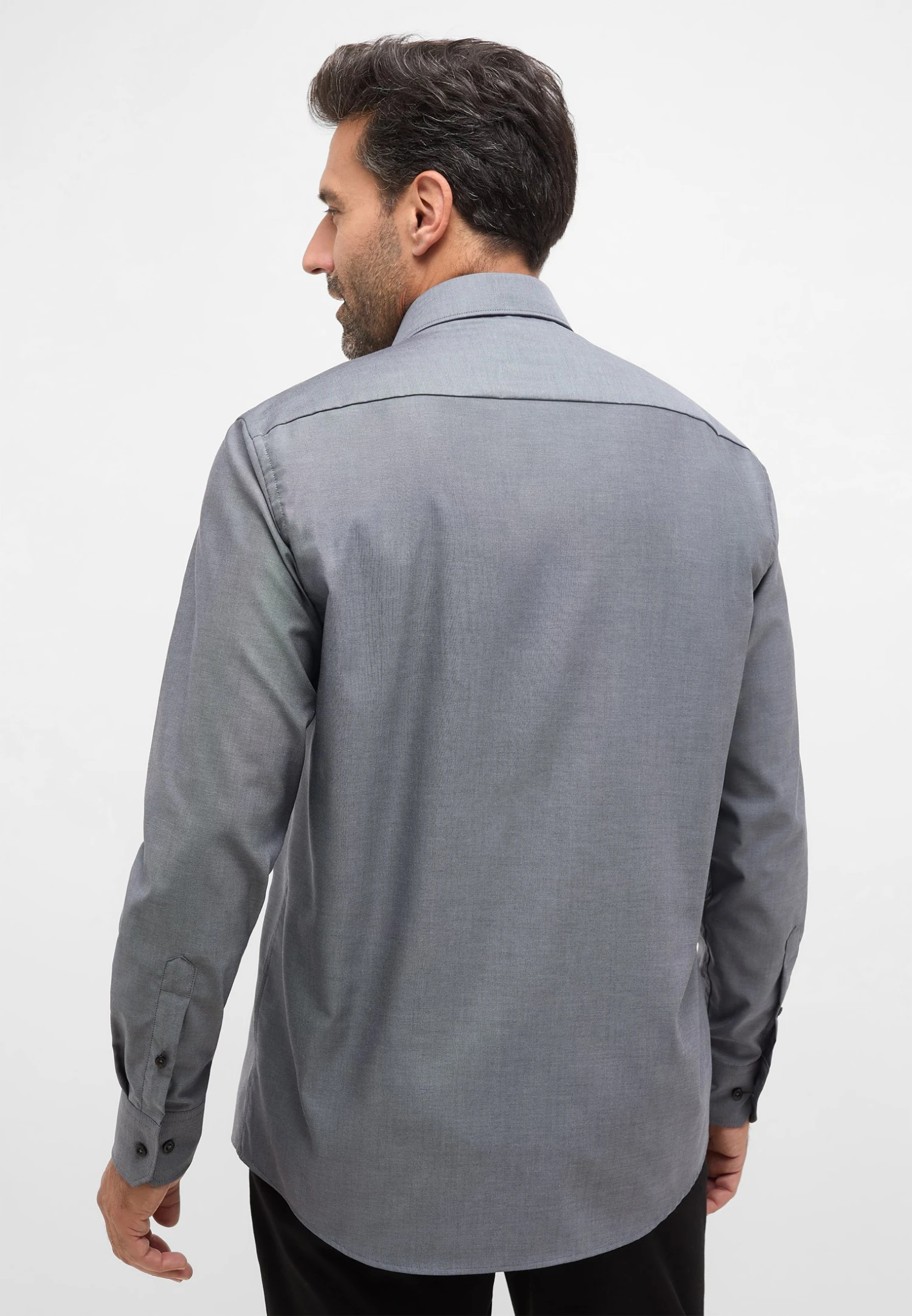 Eterna Pinpoint Comfort- Zakelijk Overhemd - Anthrazit 4 Eterna Pinpoint Comfort- Zakelijk Overhemd - Anthrazit - Afbeelding 2