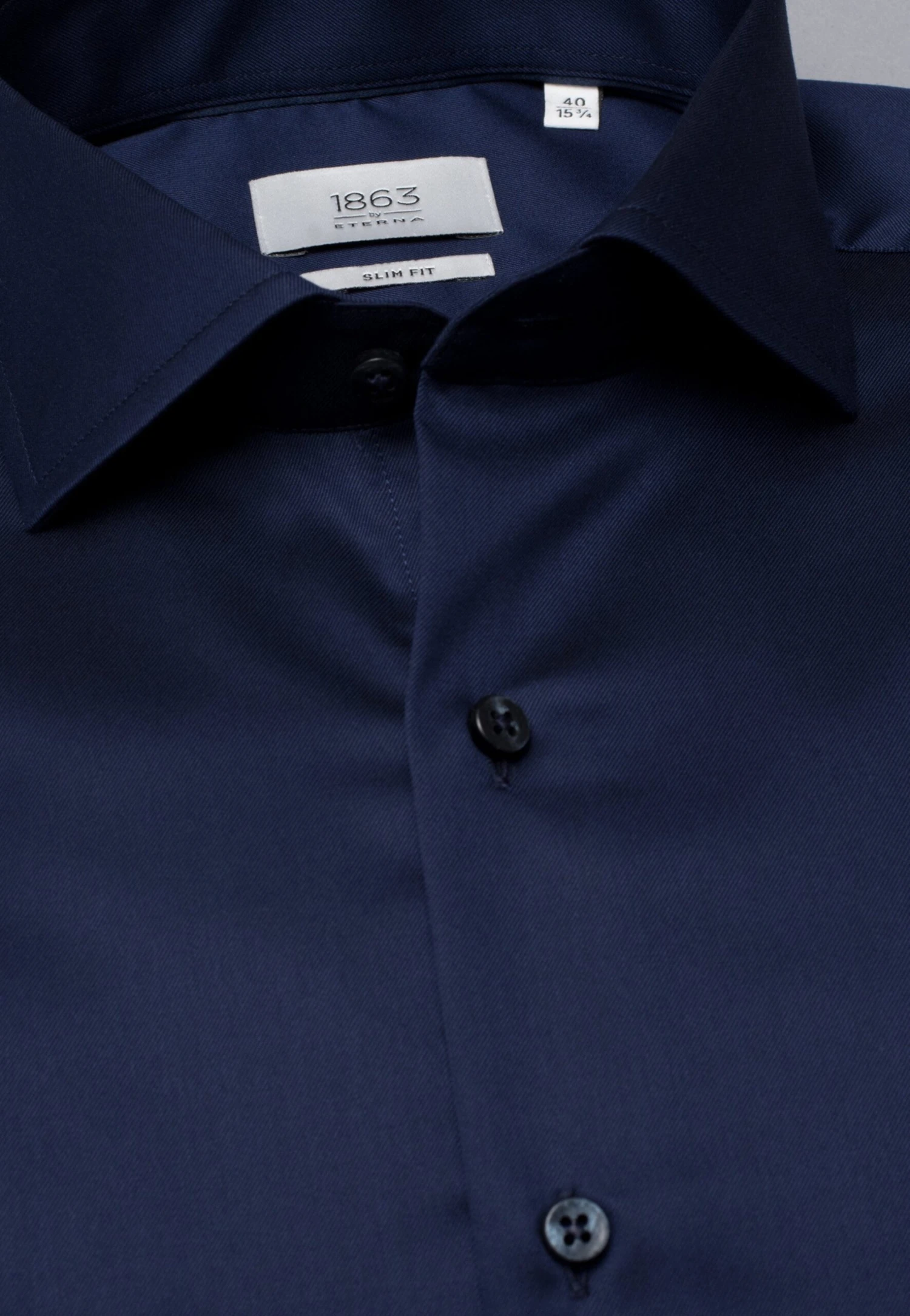 Eterna Langarm- Zakelijk Overhemd - Marine 7 Eterna Langarm- Zakelijk Overhemd - Marine - Afbeelding 5