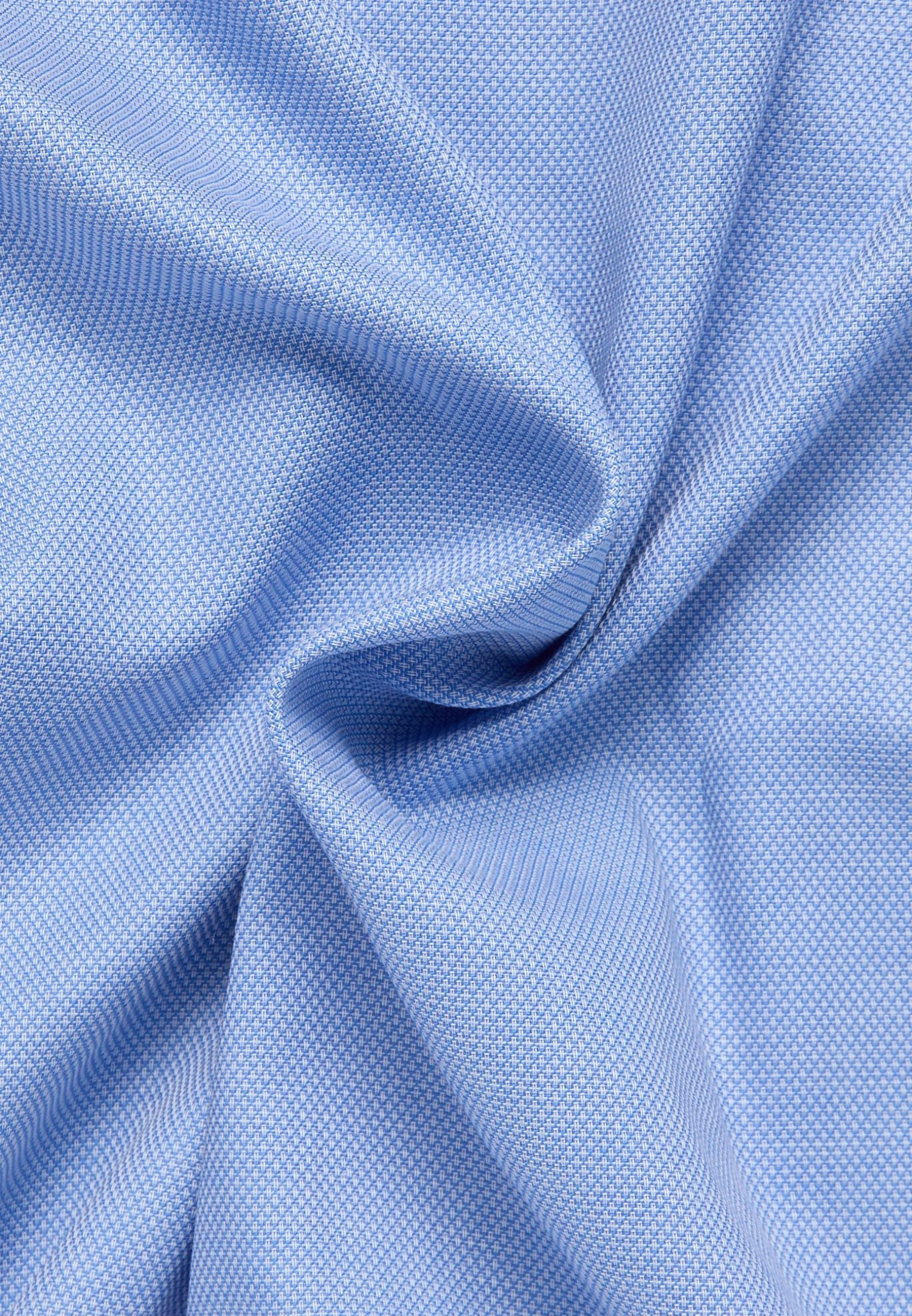 Eterna Strukturiertes Kurzarm Slim Fit - Overhemd - Blau 8 Eterna Strukturiertes Kurzarm Slim Fit - Overhemd - Blau - Afbeelding 6