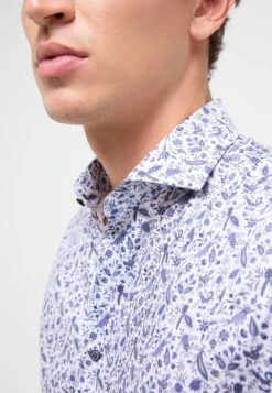 Eterna Print Fit - Overhemd - Blau -Eterna ef3f3d855a1e431e890ce5a82af97085