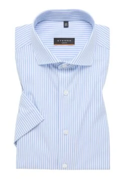 Eterna Kurzarmhemd - Overhemd - Blau -Eterna efb66a67f6e04fa885d7f6d9b0f35b0d