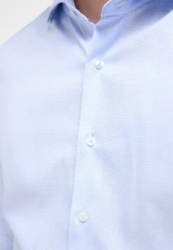 Eterna Struktur- Zakelijk Overhemd - Hellblau -Eterna f1018dce14694573976f5a3ef075dccb