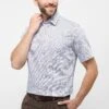 Eterna Bedrucktes Twill-Kurzarm Modern Fit - Overhemd - Sand 1 Eterna Bedrucktes Twill-Kurzarm Modern Fit - Overhemd - Sand -Eterna f13b43b5d9a94bec8a94e29cb673f047