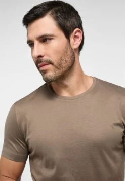 Eterna Soft Tailoring - T-Shirt Basic - Taupe 9 Eterna Soft Tailoring - T-Shirt Basic - Taupe -Eterna f3f7db9d72584bf88d525cf6a6f87ef5