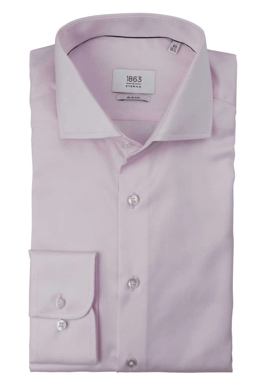 Eterna Slim Fit- Overhemd - Rosa - Lila 3 Eterna Slim Fit- Overhemd - Rosa - Lila