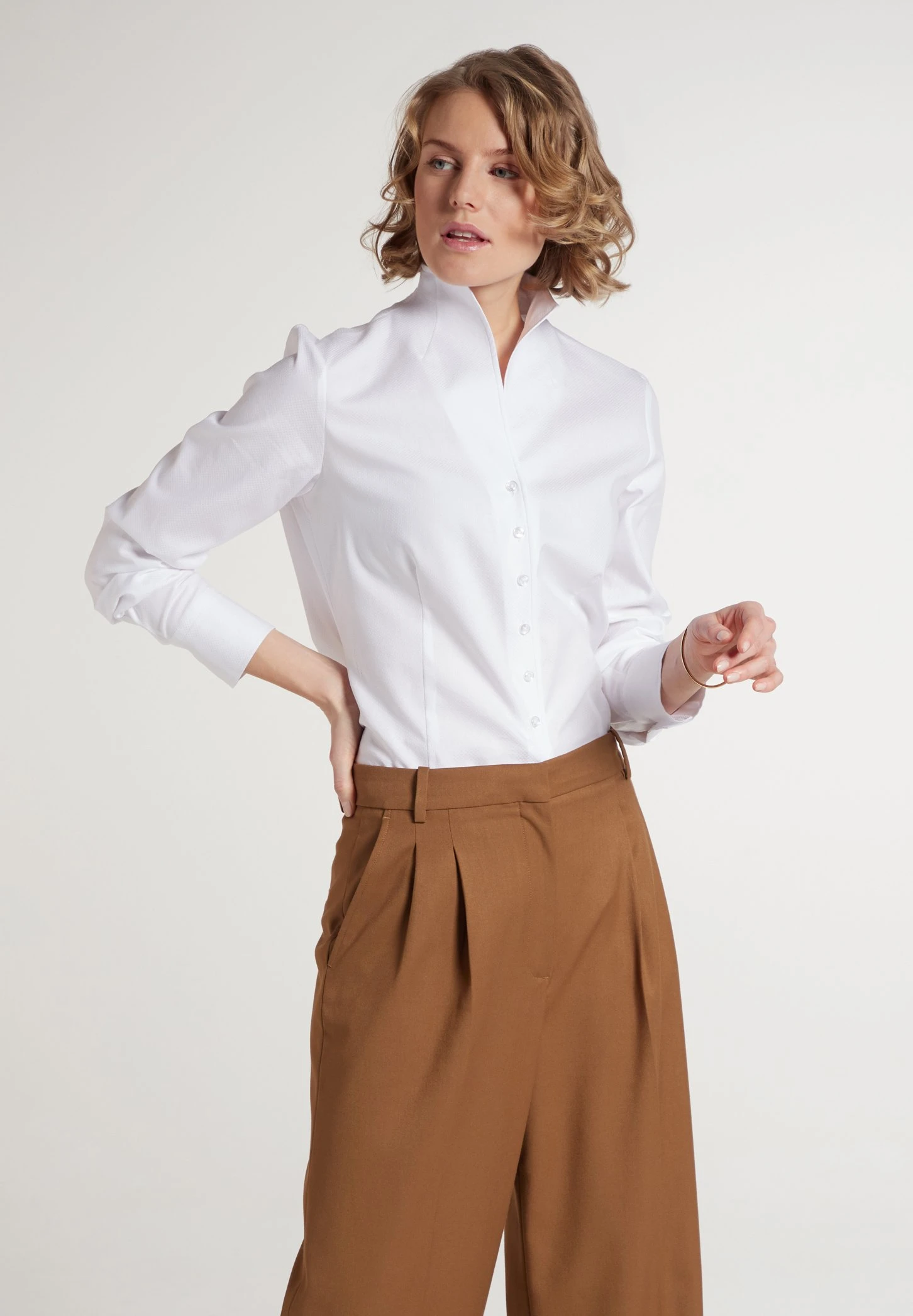 Eterna Modern Classic Regular Fit - Overhemdblouse - Weiß 3 Eterna Modern Classic Regular Fit - Overhemdblouse - Weiß