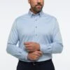 Eterna Soft Tailoring Twill Modern Fit - Overhemd - Hellblau -Eterna fa22fa44116a40b3a2b5e2075c1cf4fe