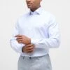 Eterna Strukturiertes Twill Comfort Fit - Zakelijk Overhemd - Hellblau 1 Eterna Strukturiertes Twill Comfort Fit - Zakelijk Overhemd - Hellblau -Eterna faa014bf008444bf9e79f3ff1fa0e589