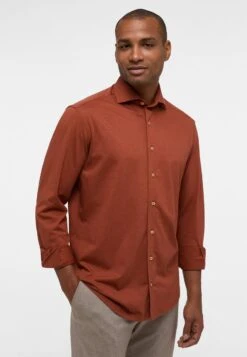 Eterna Soft Tailoring Comfort Fit - Overhemd - Terracotta