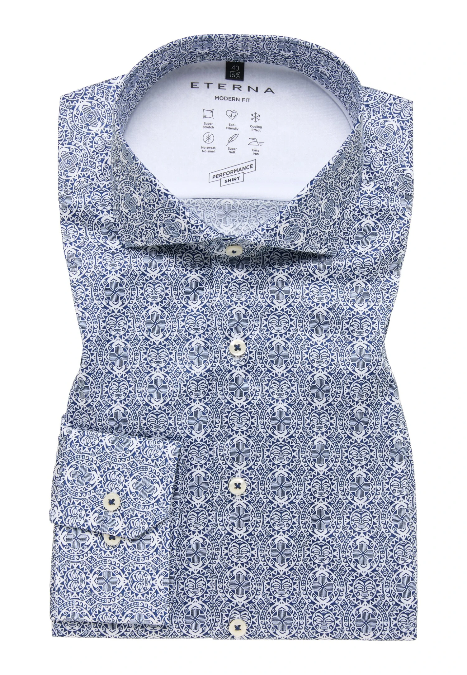 Eterna Modern Fit - Overhemd - Blau 8 Eterna Modern Fit - Overhemd - Blau - Afbeelding 6