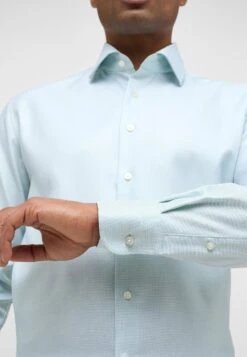 Eterna Strukturiertes Twill Comfort Fit - Zakelijk Overhemd - Grün -Eterna fbca30aa9b764d8f9ee6677443589352