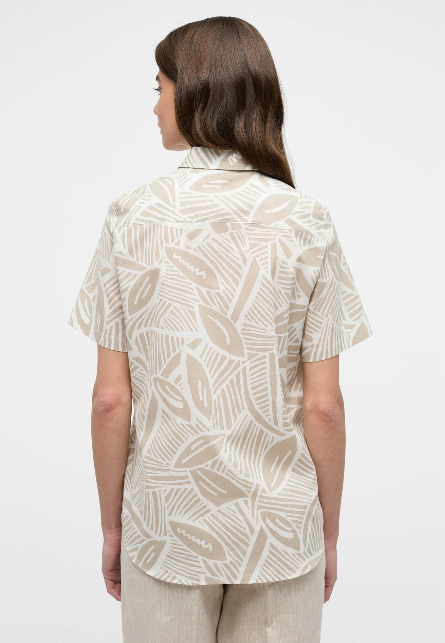 Eterna Kurzarm Regular Fit - Overhemdblouse - Sand 4 Eterna Kurzarm Regular Fit - Overhemdblouse - Sand - Afbeelding 2