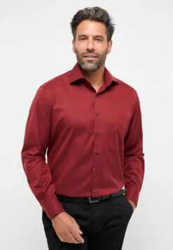 Eterna Cover Comfort Fit - Zakelijk Overhemd - Dunkelrot