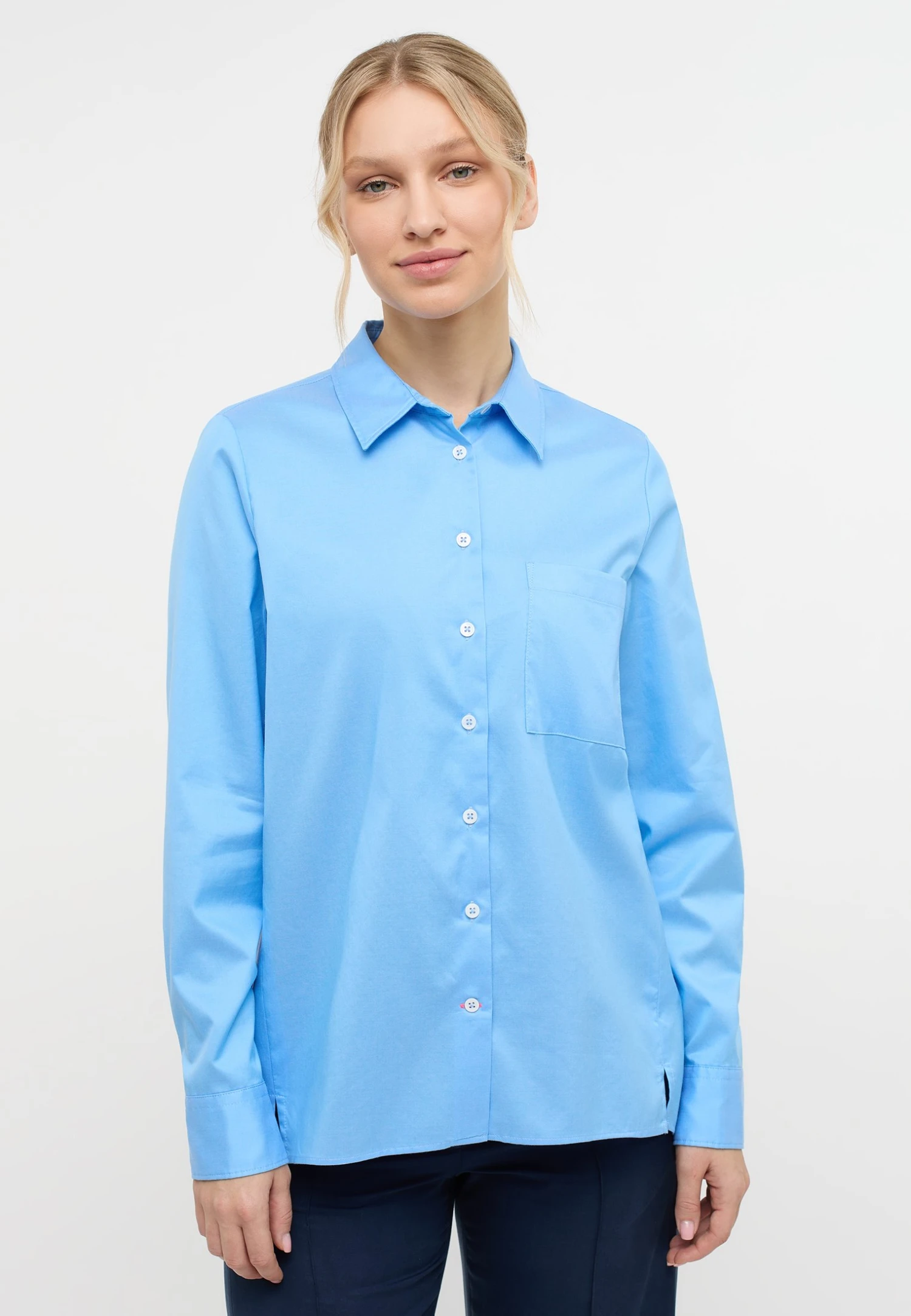Eterna Classic Fit - Overhemdblouse - Blau 3 Eterna Classic Fit - Overhemdblouse - Blau